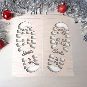 Santa Boot Stencils for Christmas Eve