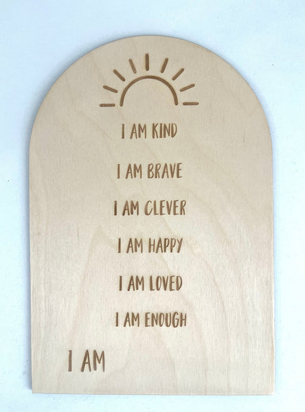 Affirmations Board for Kids Gender Neutral