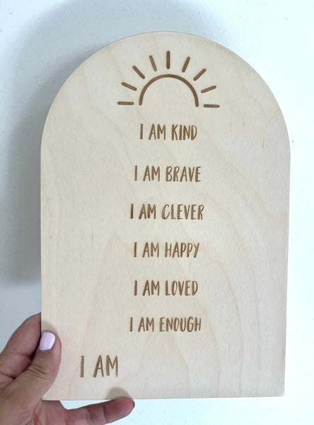 Affirmations Board for Kids i Am Enough