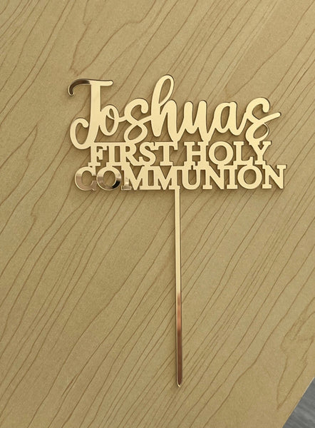Custom First Holy Communion Cake Topper