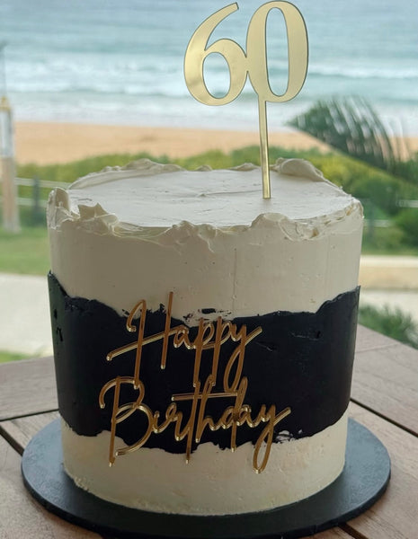 Happy Birthday Cake Topper Charm | Acrylic Cake Decoration | Custom Colours