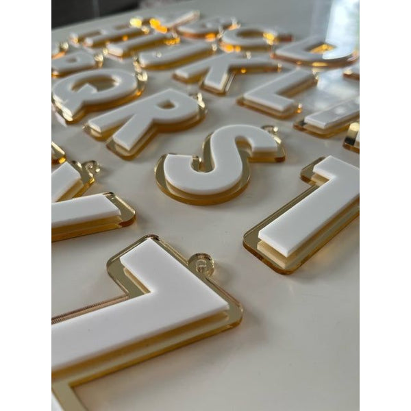 Personalised Christmas Ornament Initial Letter 2D