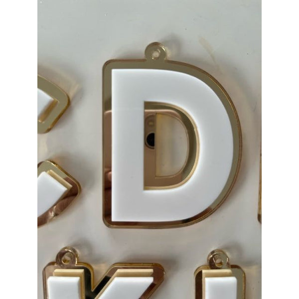 Personalised Christmas Ornament Initial Letter 2D