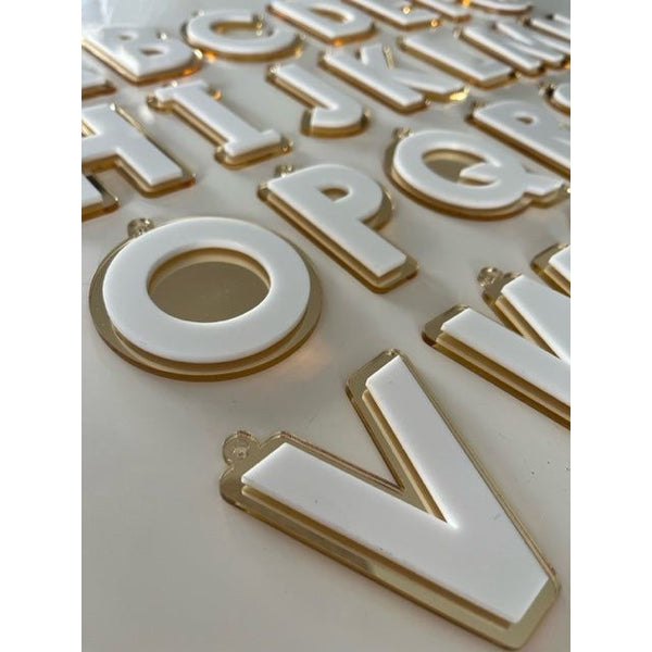 Personalised Christmas Ornament Initial Letter 2D