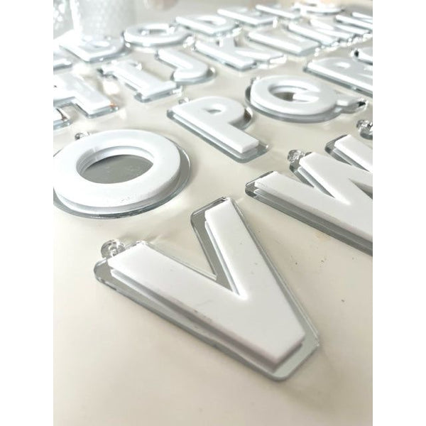 Personalised Christmas Ornament Initial Letter 2D