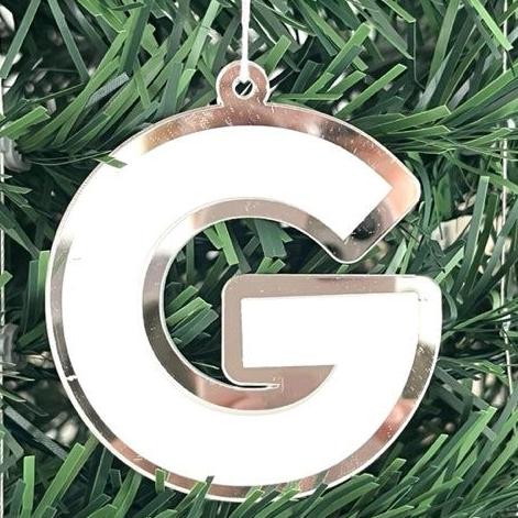 Personalised Christmas Ornament Initial Letter 2D
