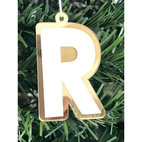 Personalised Christmas Ornament Initial Letter 2D