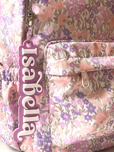 Isabella bag tag in Violet