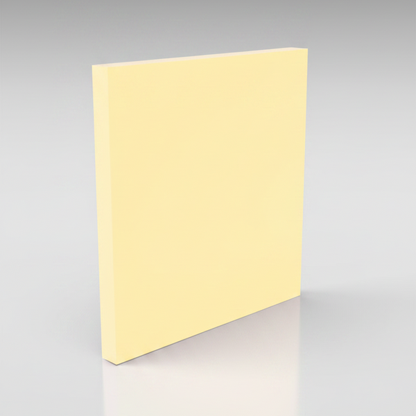 Pale yellow acrylic olour sample