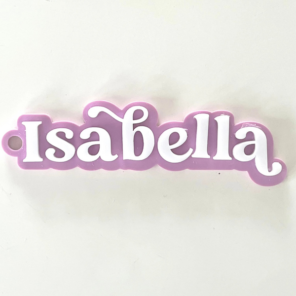 Personalise Boho Kids Name Bag Tag