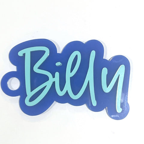 Personalised Acrylic Kids Colourful Bag Tags