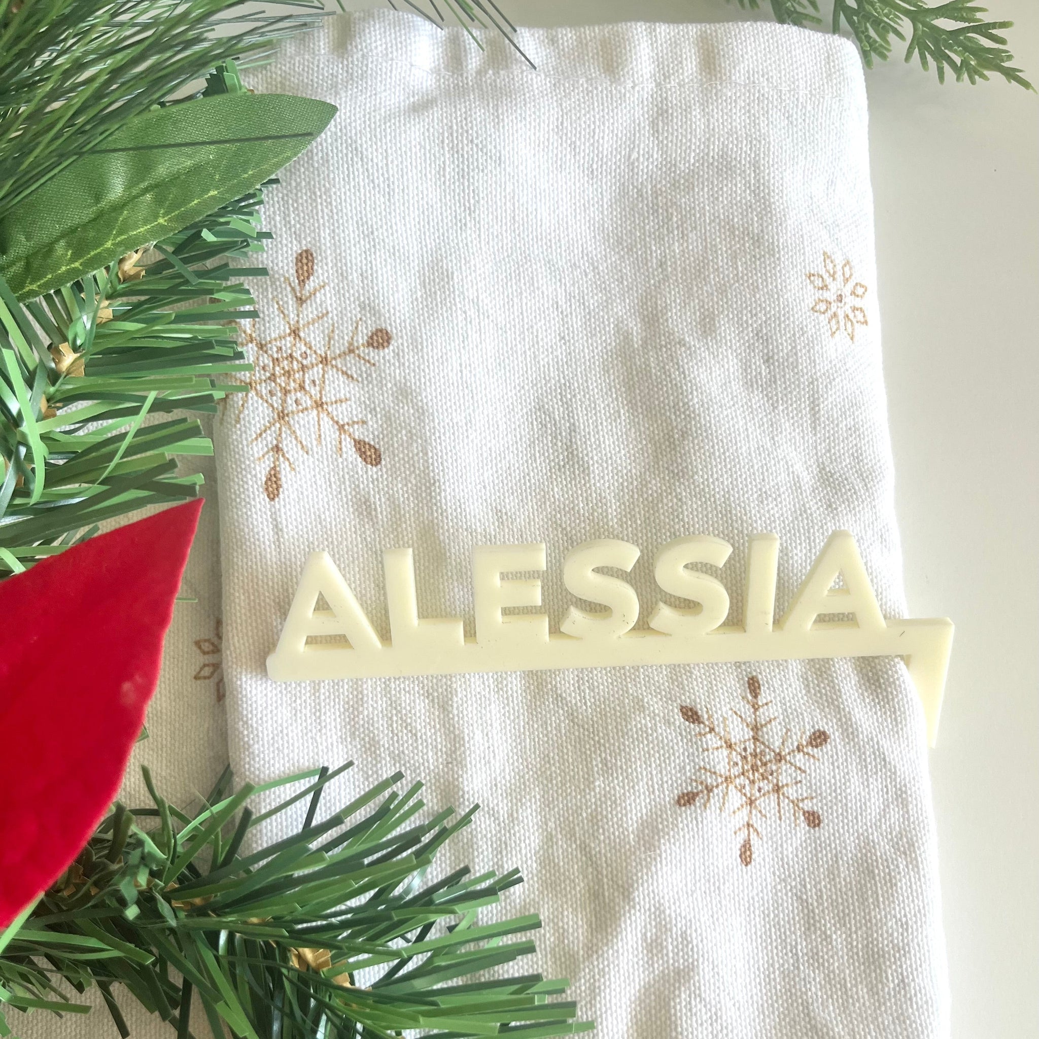 Personalised Guests Name Places Napkin Holders Alessia