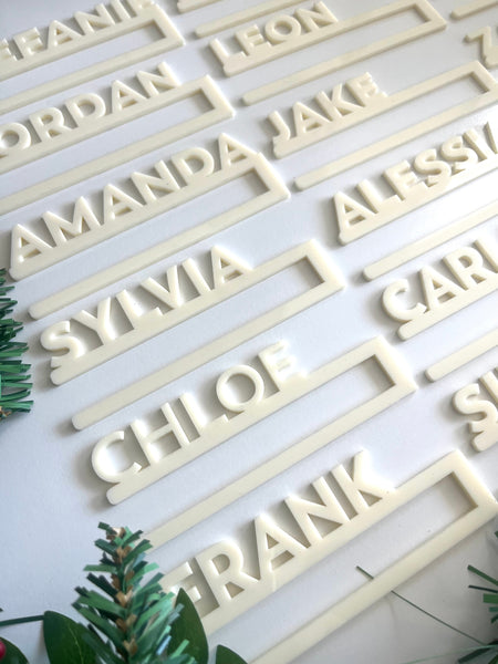 Personalised Guests Name Places Napkin Holders Alessia