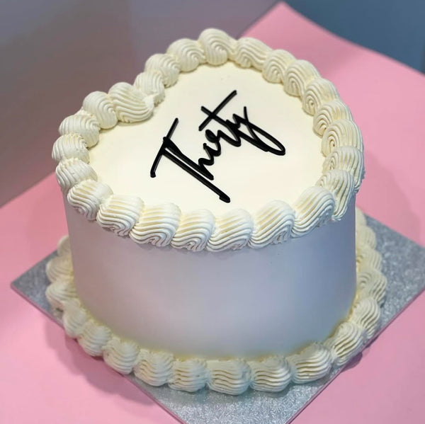 Thirty Cake Charm for 30th Birthday on cake