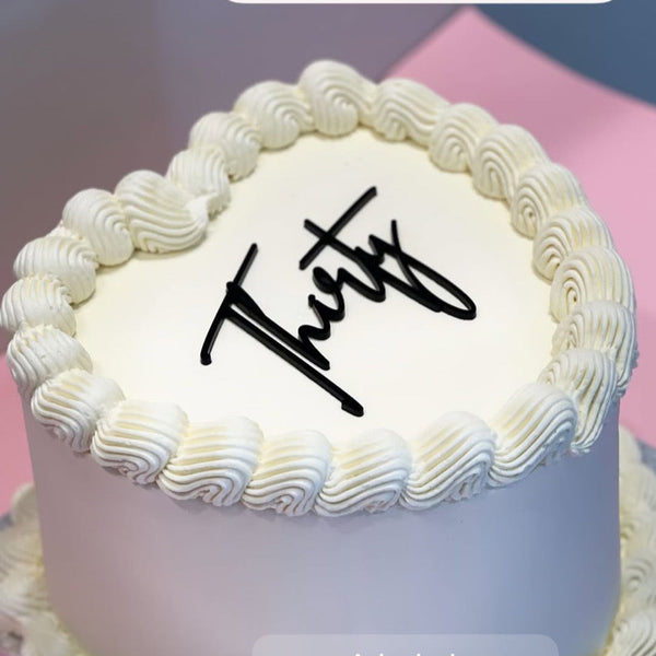 Thirty Cake Charm for 30th Birthday