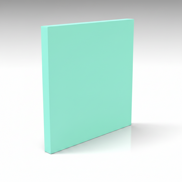 Turquoise book on a white background