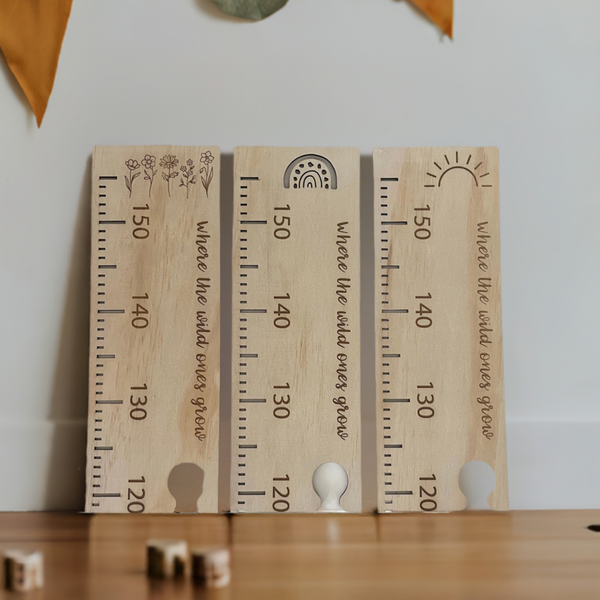 Wooden Kids Growth Height Charts