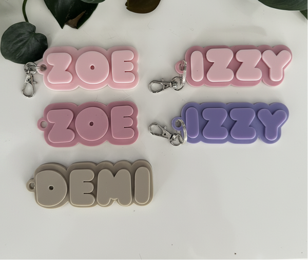 Bag Tags Collection on Travertine