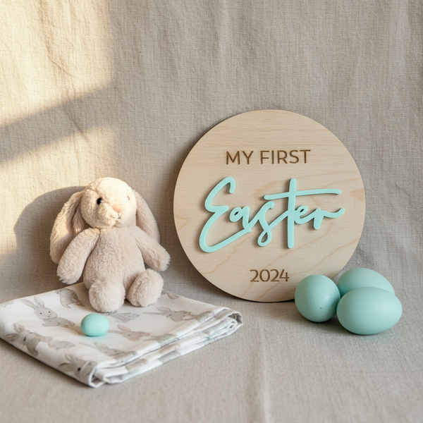Easter Plaque Turquoise Lifestyle Shot