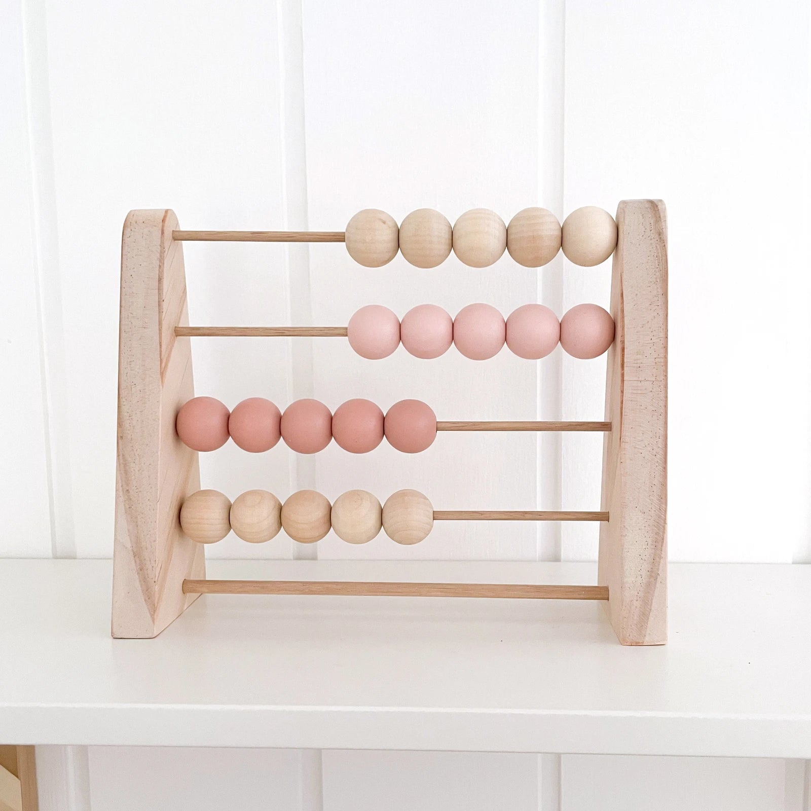 Kids Wooden Abacus Baby Nursery Shelf Decor