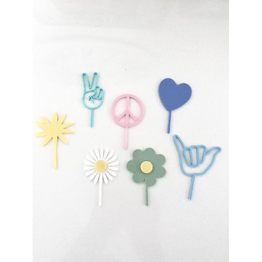 Cupcake Toppers Groovy Kids
