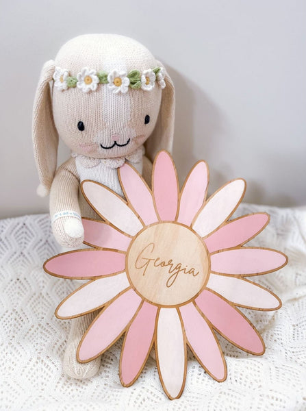 Personalised Wooden Daisy Wall Art Decor