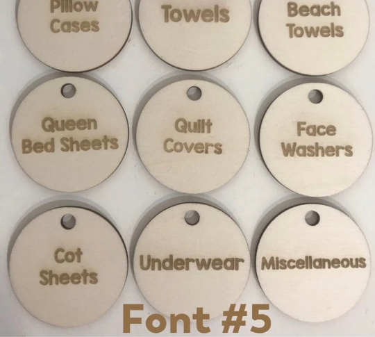 Custom Personalised Wooden Playroom Toy Storage Labels