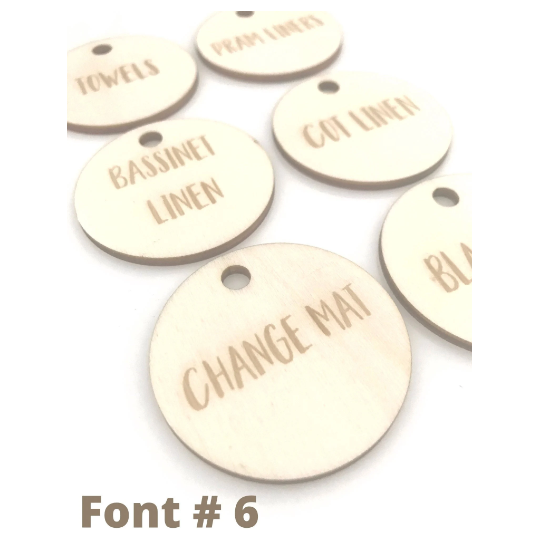Custom Personalised Wooden Playroom Toy Storage Labels