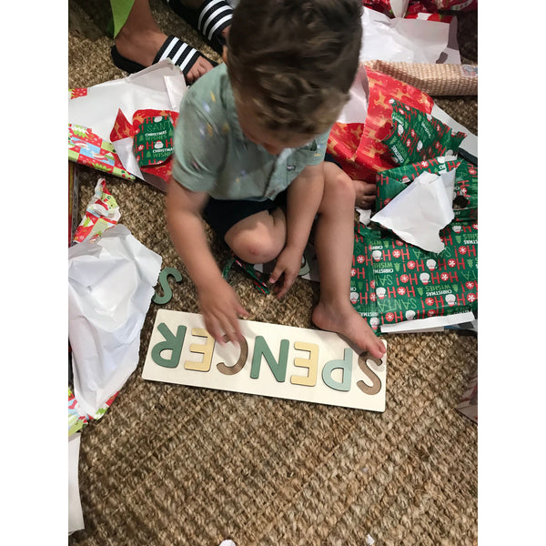 Wooden Personalised Kids Name Puzzle