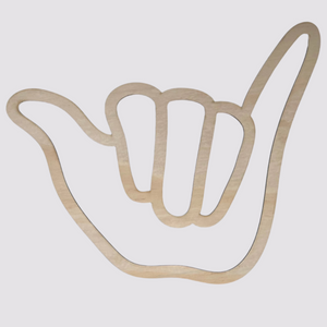 Wooden Shaka Sign Wall Decor
