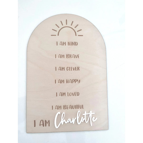 Affirmations Board for Kids - Personalised