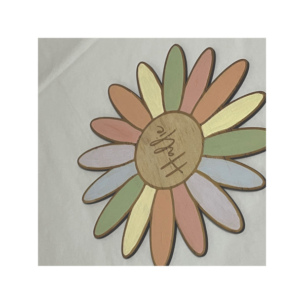 Personalised Wooden Daisy Wall Art Decor