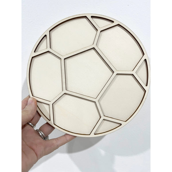 Personalised Wooden Soccer Ball Wall Decor